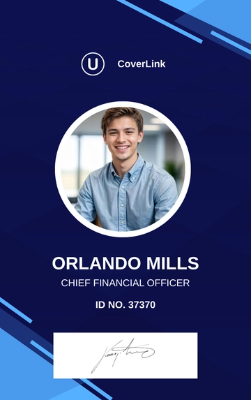Free Modern ID Card Template to Edit Online