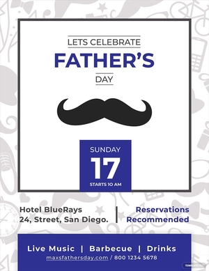 Father's Day Flyer Template