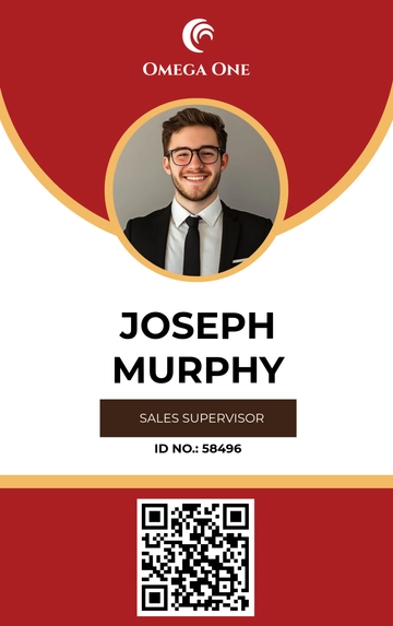 Free Name ID Card Template to Edit Online