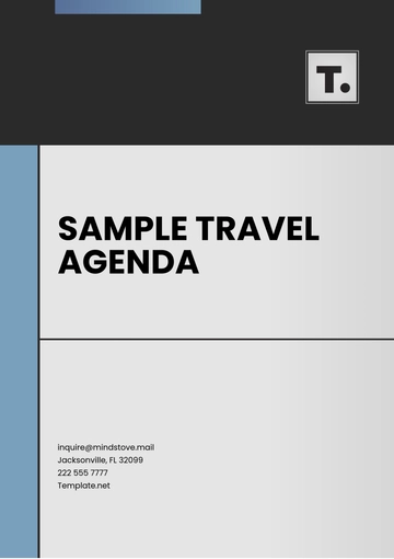 Free Sample Travel Agenda Template to Edit Online