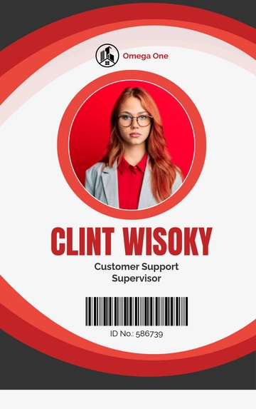 Free Company ID Card Template to Edit Online