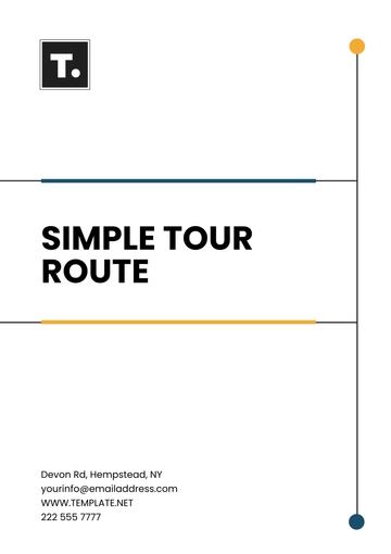 Free Simple Tour Route Template to Edit Online