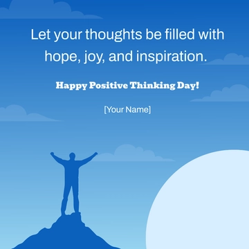 Free Positive Thinking Day Template to Edit Online Free Positive Thinking Day Template to Edit Online