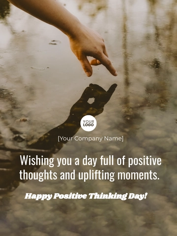 Free Happy Positive Thinking Day Template to Edit Online Free Happy Positive Thinking Day Template to Edit Online