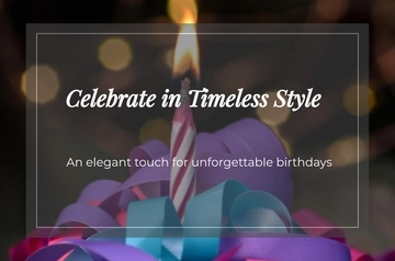 Free Elegant Birthday Banner Template to Edit Online