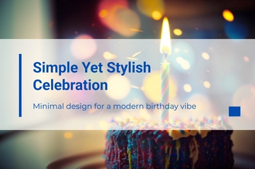 Free Minimalist Birthday Banner Template to Edit Online