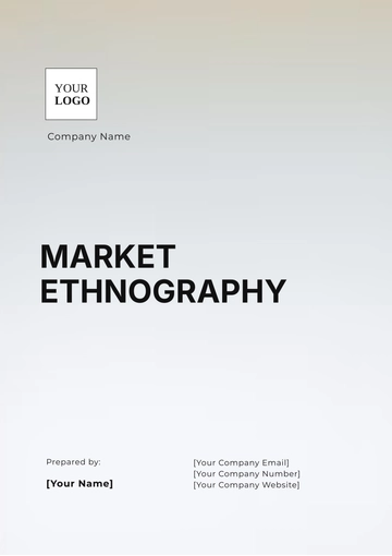 Free Market Ethnography Template to Edit Online