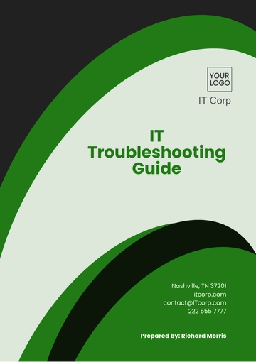 Free IT Troubleshooting Guide Template to Edit Online