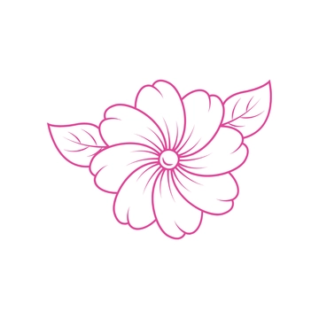 Free Flower Outline Clipart to Edit Online