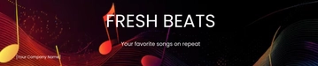 Free Abstract Gradient Soundcloud Banner Template to Edit Online