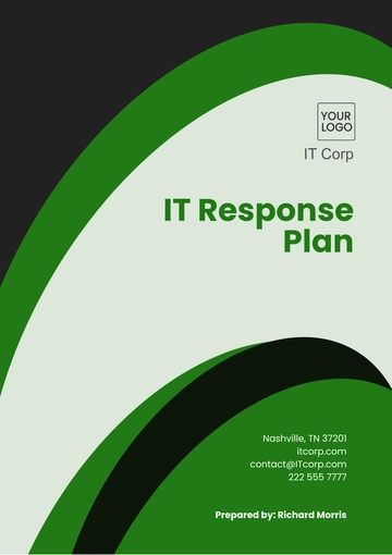 Free IT Response Plan Template to Edit Online