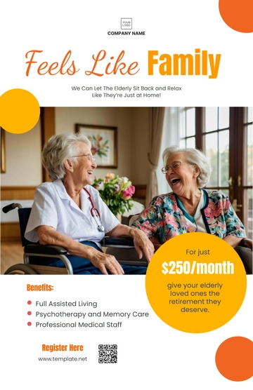 Free Nursing Home Poster Template to Edit Online