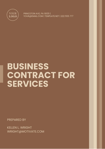 Free Business Contract Template for Services to Edit Online