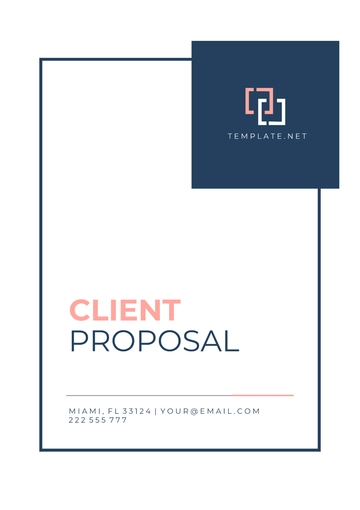 Free Blank Client Proposal Template to Edit Online