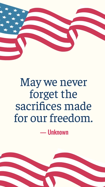 Free Happy Patriots Day Quote Template to Edit Online