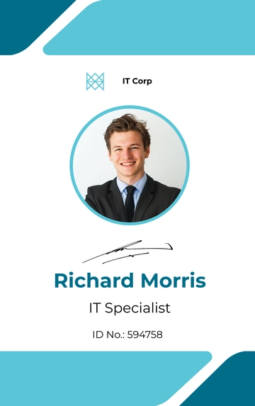 Free Editable ID Card Template to Edit Online
