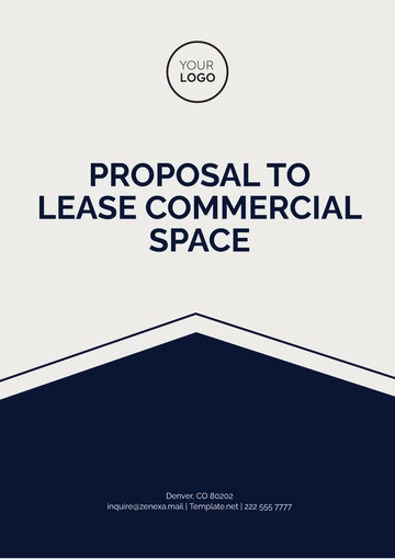 Free Proposal to Lease Commercial Space Template to Edit Online