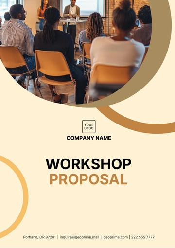 Free Aesthetic Workshop Proposal Template to Edit Online