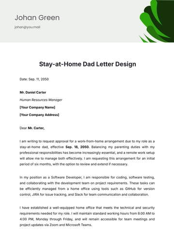 Free Stay-at-Home Dad Letter Design Template to Edit Online