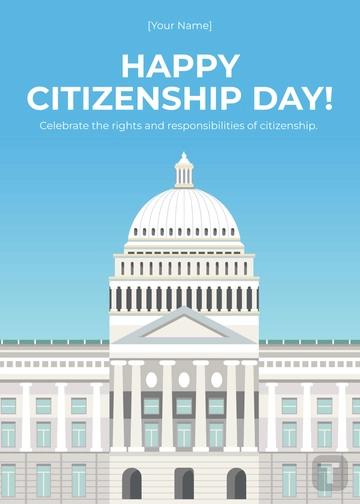 Free Citizenship Day Template to Edit Online