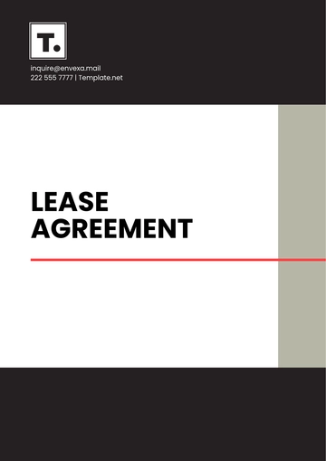 Free Lease Agreement Template to Edit Online