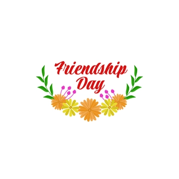 Free Friendship Day Flower Clipart to Edit Online