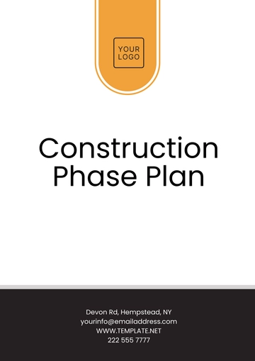 Free Construction Phase Plan Template to Edit Online | Template.net