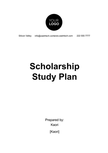 Free Scholarship Study Plan Template to Edit Online Free Scholarship Study Plan Template to Edit Online