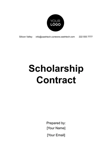Free Scholarship Contract Template to Edit Online