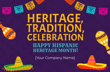 Free Hispanic Heritage Month Banner Template to Edit Online Free Hispanic Heritage Month Banner Template to Edit Online