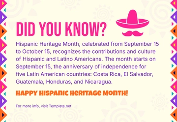 Free Hispanic Heritage Month Trivia Template to Edit Online Free Hispanic Heritage Month Trivia Template to Edit Online