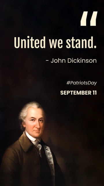 Free Patriots Day Short Quote Template to Edit Online