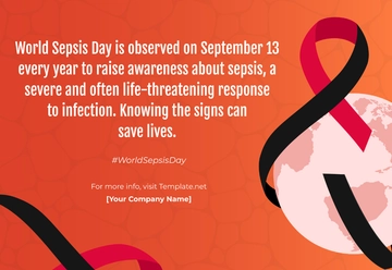 Free What and when is World Sepsis Day? Template to Edit Online