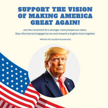 Free Trump Instagram Post Template to Edit Online