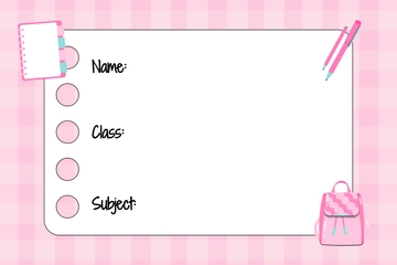 Free Pink Label Template to Edit Online
