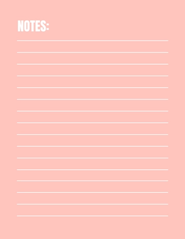 Free Pink Note Template to Edit Online