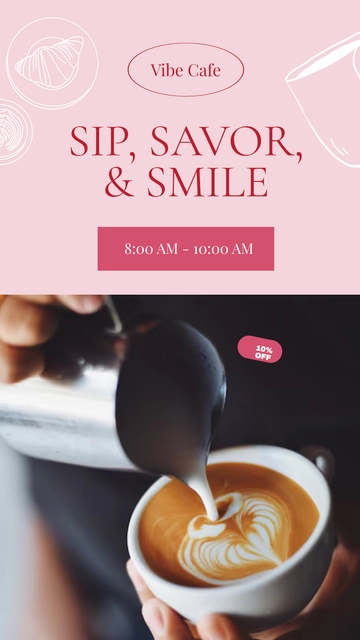Free Pink Instagram Story Template to Edit Online