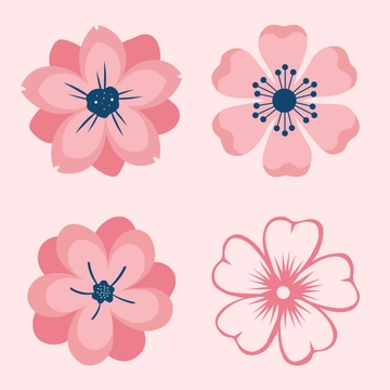 Free Pink Flower Clipart Template to Edit Online