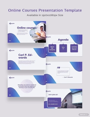 Online Courses Presentation Template