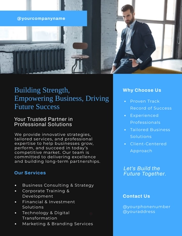 Free Corporate Professional Flyer Template to Edit Online
