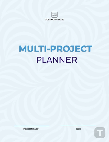 Free Multi Project Planner Template to Edit Online