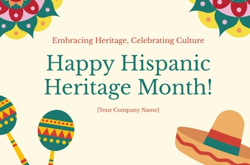 Free Hispanic Heritage Month Printable Banner Template to Edit Online Free Hispanic Heritage Month Printable Banner Template to Edit Online