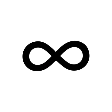Free Black & White Infinity Clipart to Edit Online