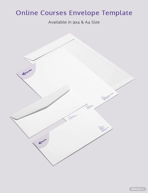 Online Courses Envelope Template Online Courses Envelope Template