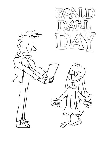 Free Roald Dahl Day Drawing Template to Edit Online