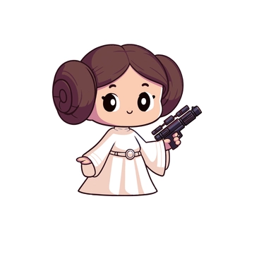 Free Princess Leia Clipart to Edit Online