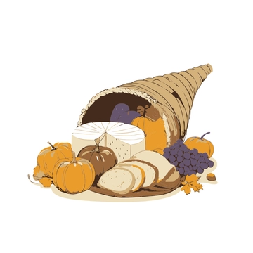 Free Thanksgiving Cornucopia Clipart to Edit Online