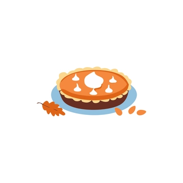 Free Thanksgiving Pumpkin Pie Clipart to Edit Online