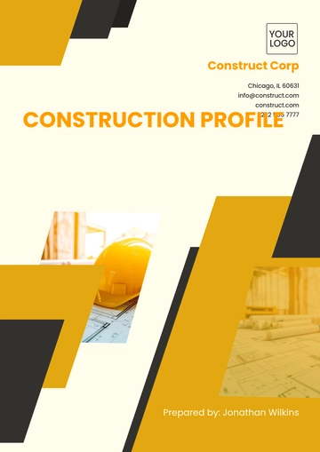 Free Construction Profile Template to Edit Online | Template.net