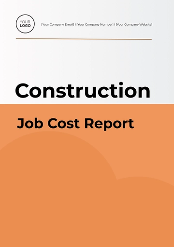 Free Construction Job Cost Report Template to Edit Online | Template.net